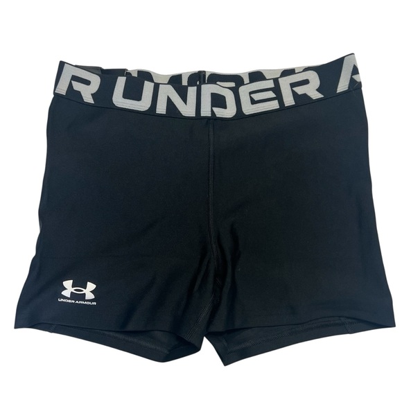 Under Armour Women’s HeatGear Compression Shorts Black Sz M NWT - Picture 1 of 8